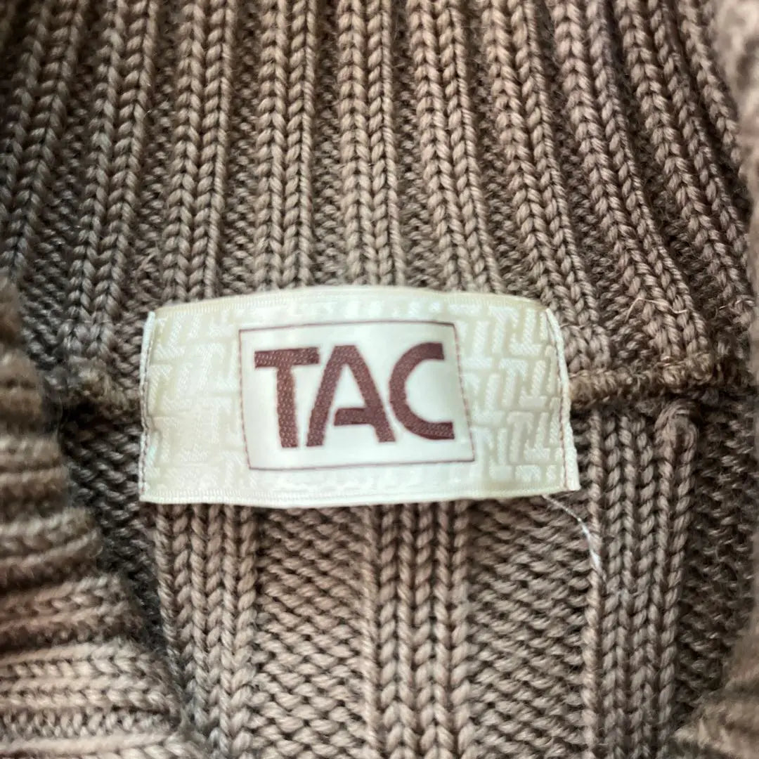 80’s Vintage wool knit cardigan TAC S equivalent