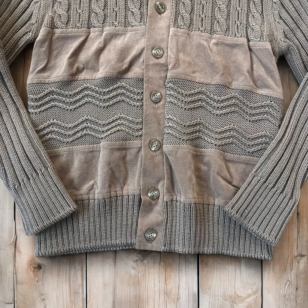 80’s Vintage wool knit cardigan TAC S equivalent