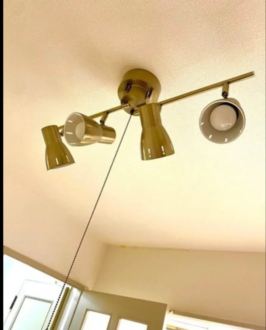 Cafe-style ceiling light with light bulb