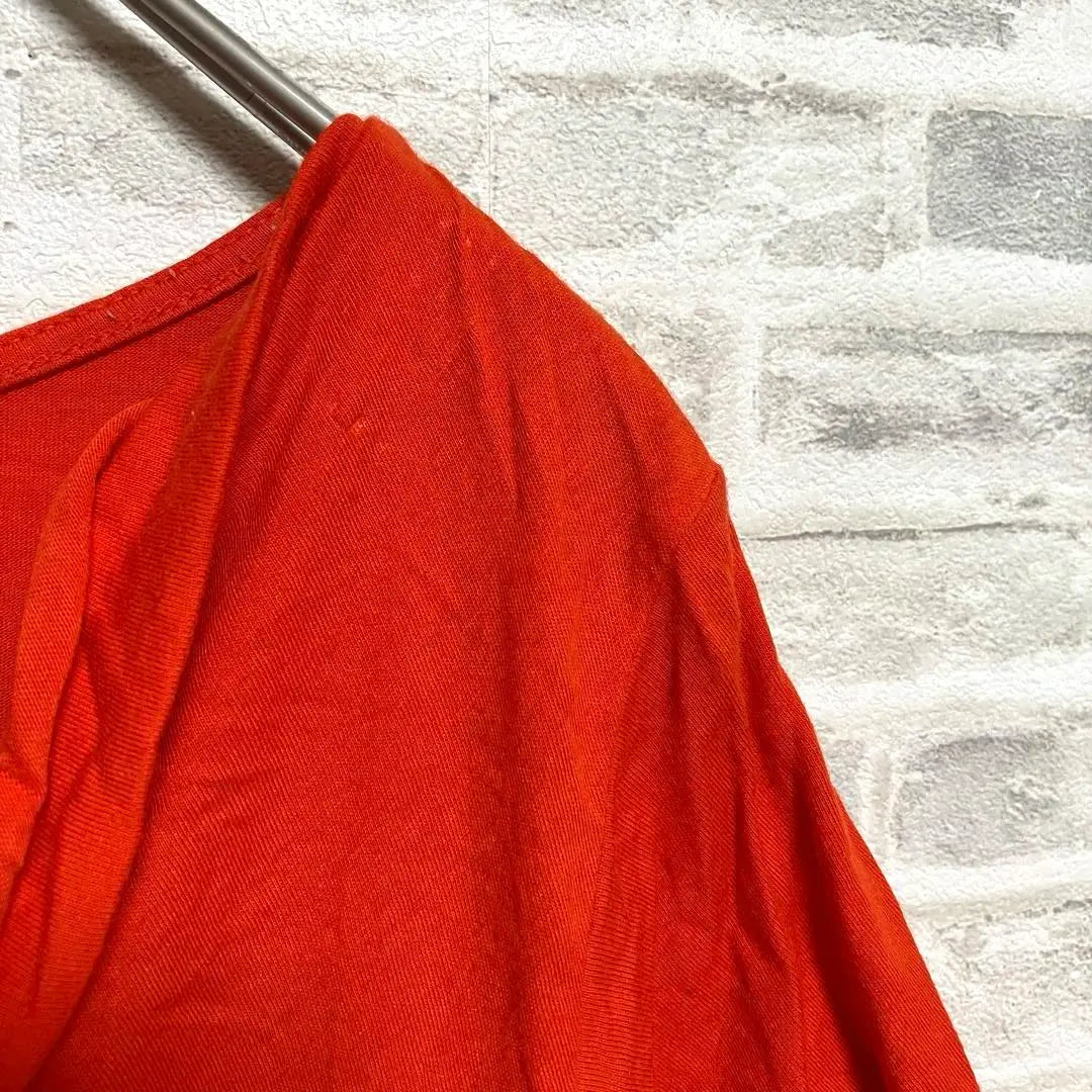 [UNIQLO] Drape Tunic [L] Orange Cotton Rayon