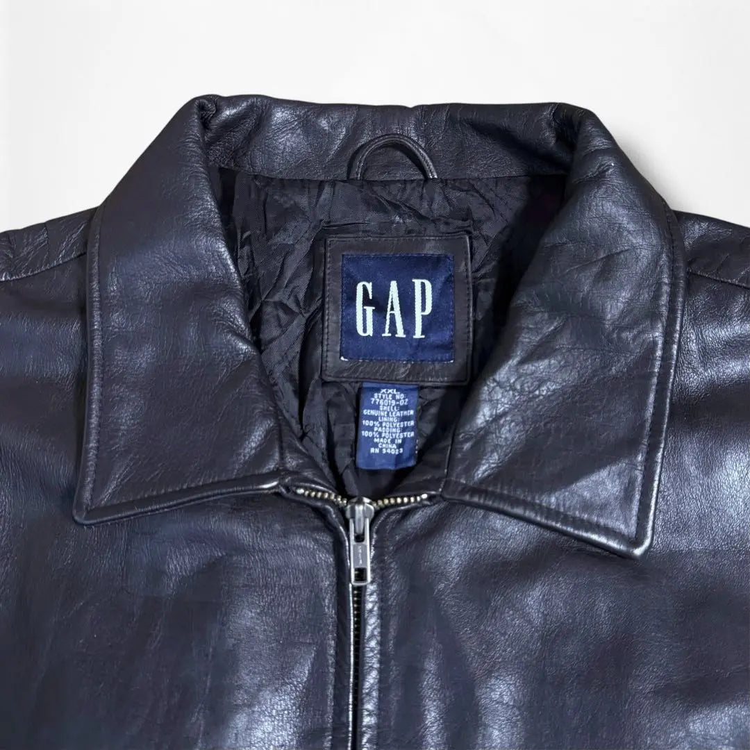 Chaqueta de cuero con cremallera OLD GAP Nomura Kuniichi