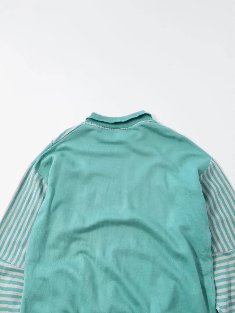 90s Italian made striped polo sweatshirt vintage vintage clothing