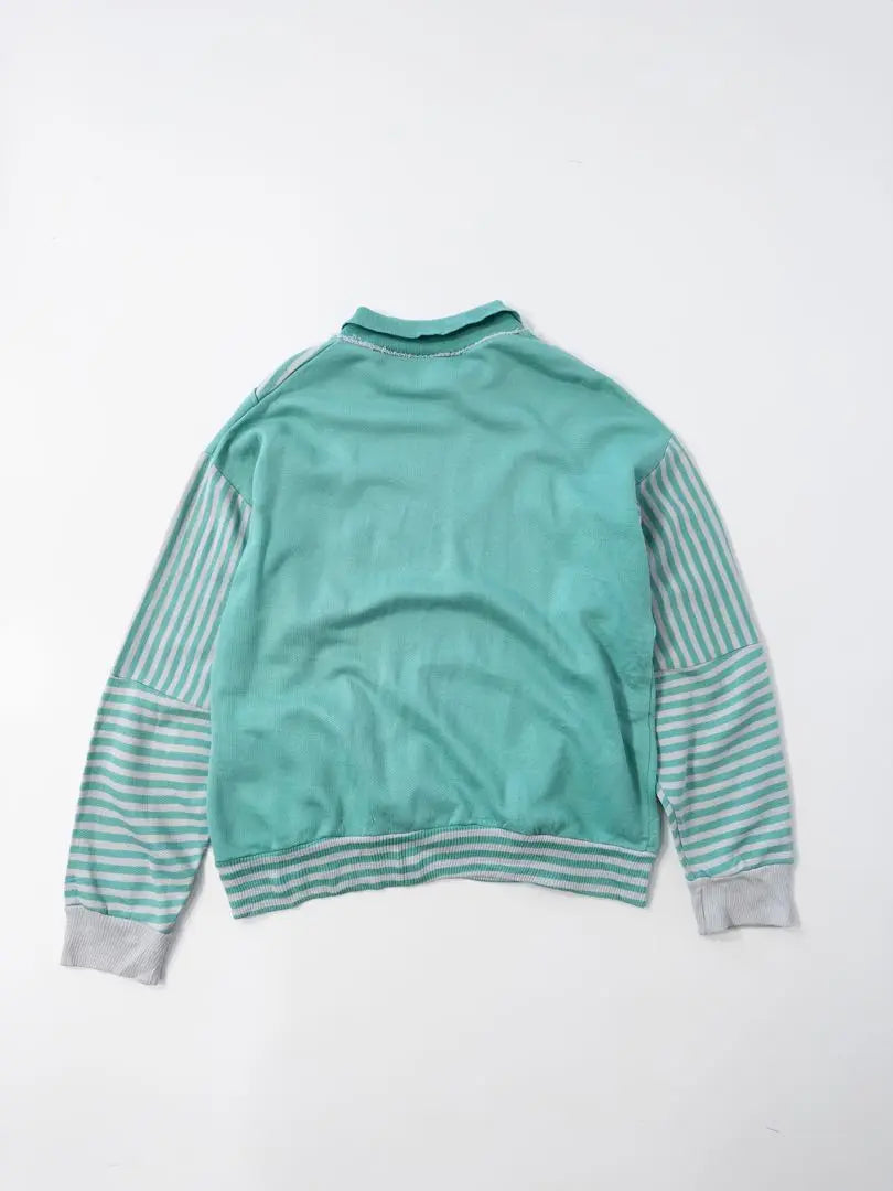 90s Italian made striped polo sweatshirt vintage vintage clothing