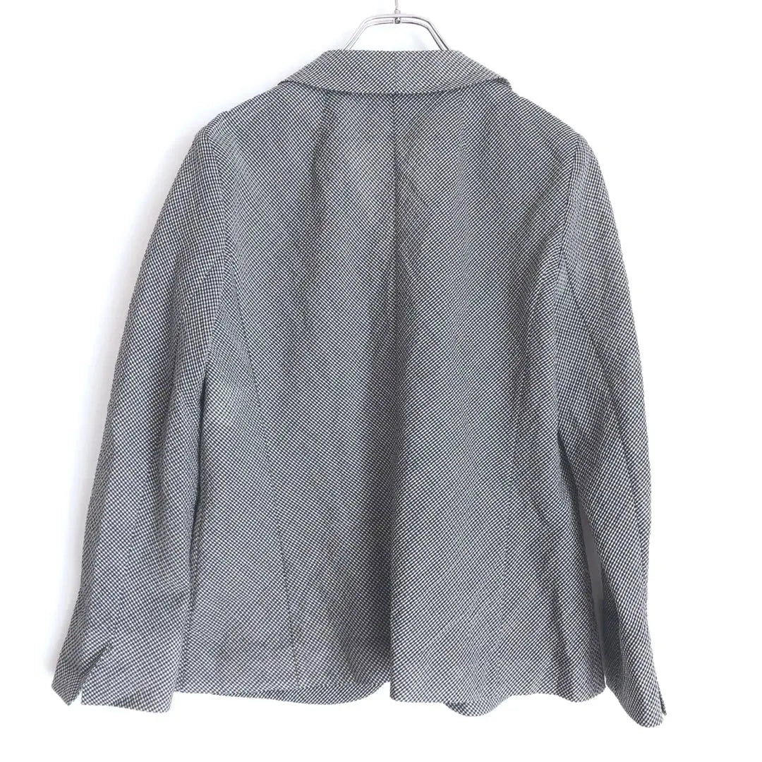 Yoshii Naba Jacket Made in Japan Oche Gingham Check Silk Mixed