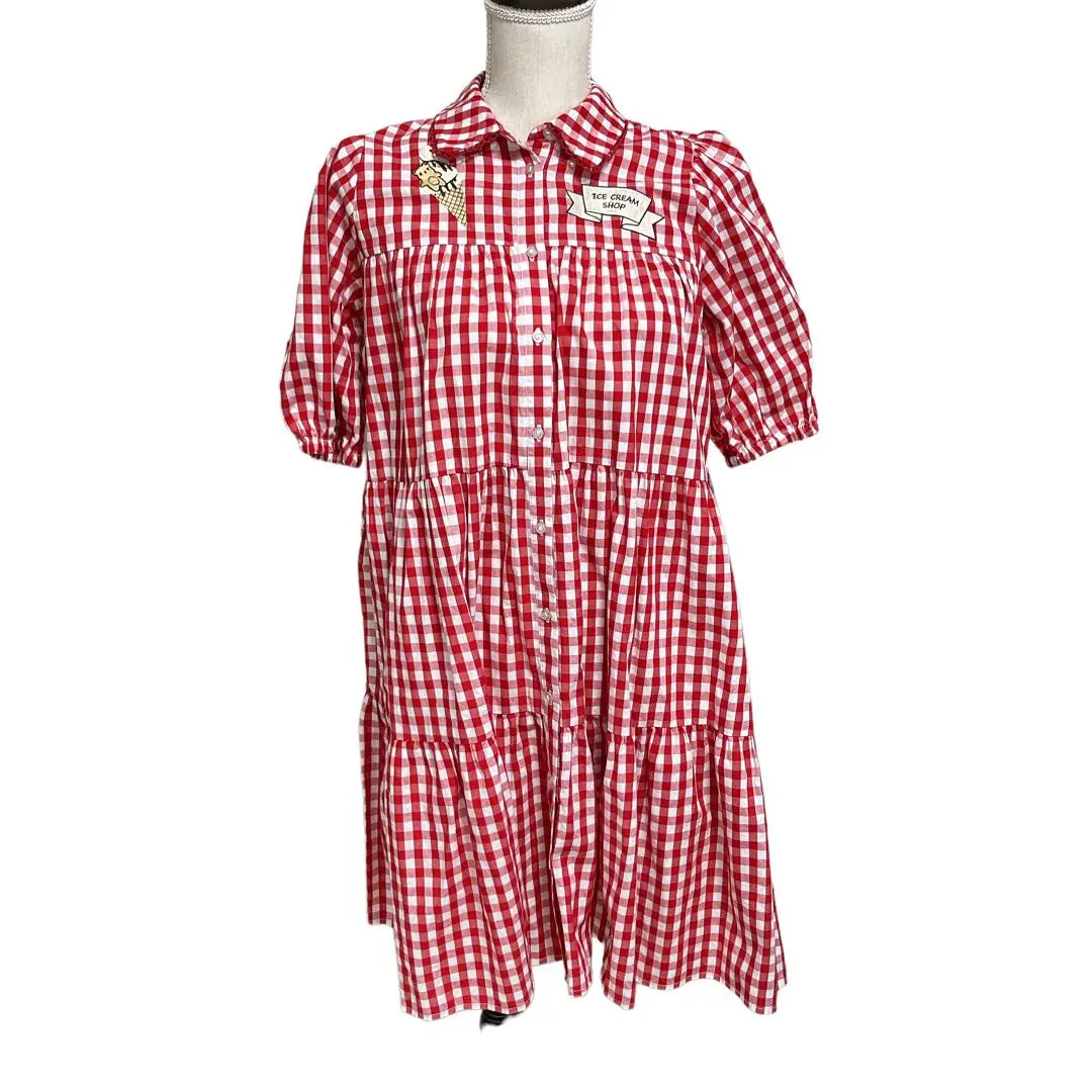 axes femme kawaii gingham check bear ice dress