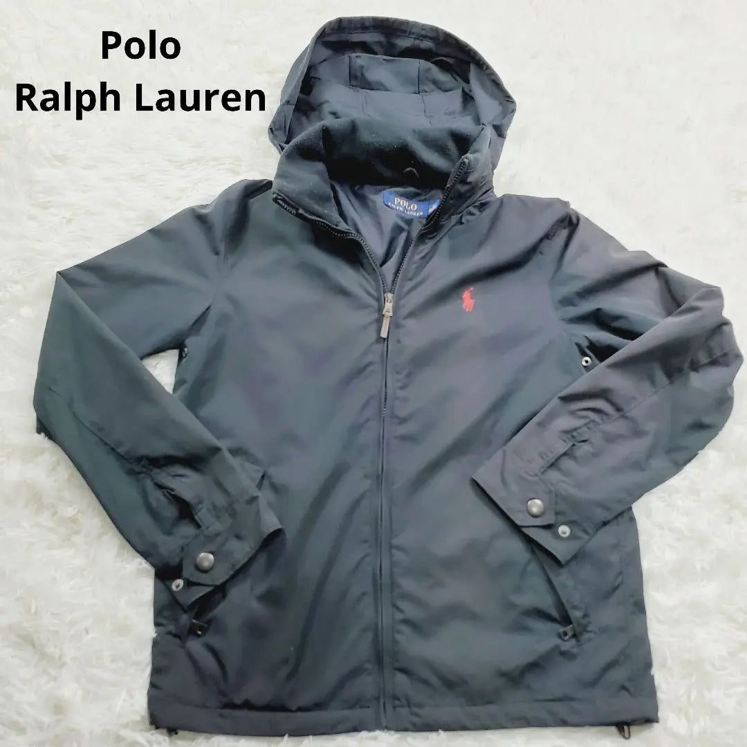 Polo Ralph Lauren jacket parka embroidery black available for men and women