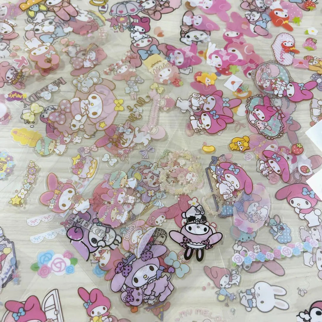 Sello transparente My Melody de Sanrio, adhesivo impermeable de gran capacidad WZ