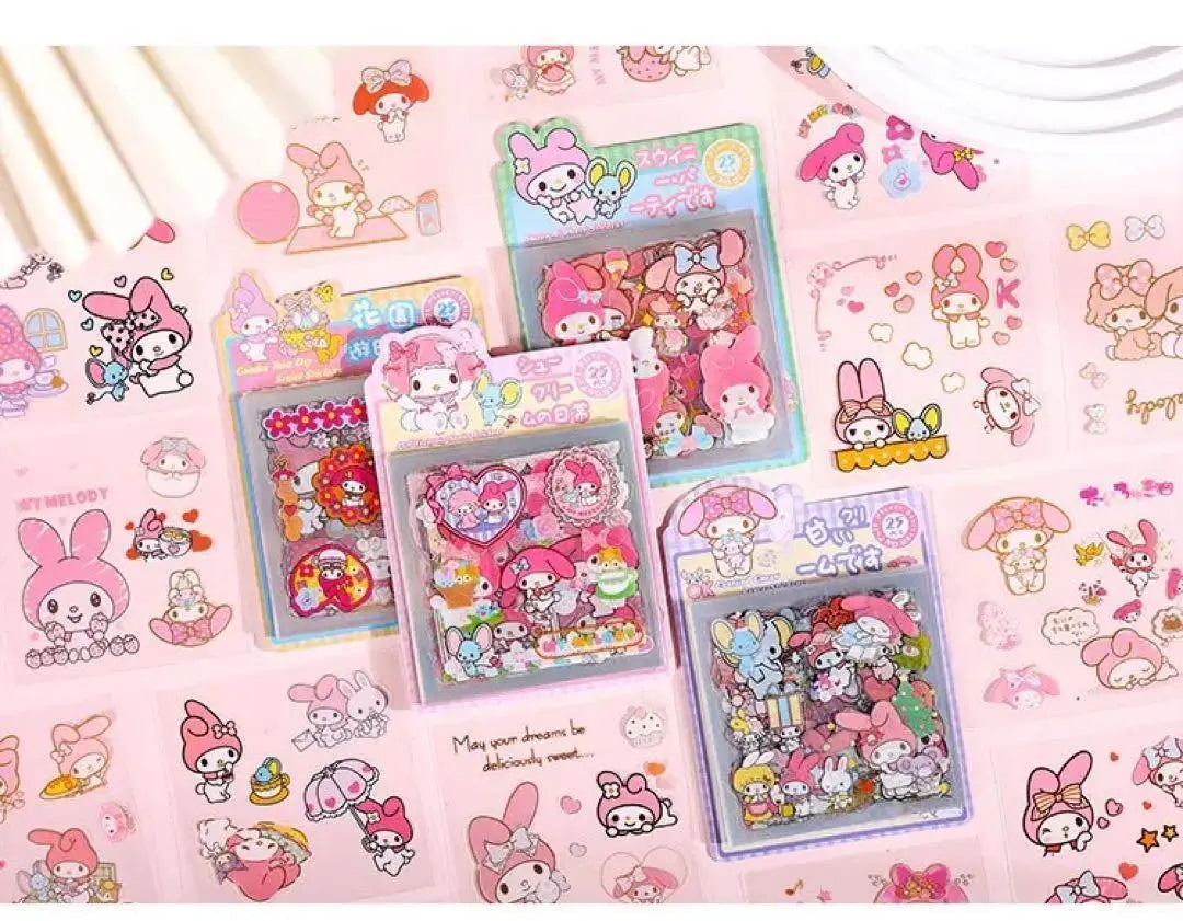 Sello transparente My Melody de Sanrio, adhesivo impermeable de gran capacidad WZ