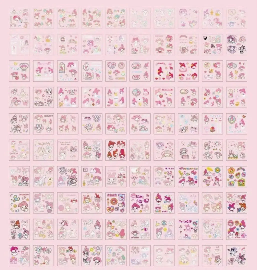 Sanrio My Melody Transparent Seal Clear Seal Waterproof Sticker Large Capacity WZ