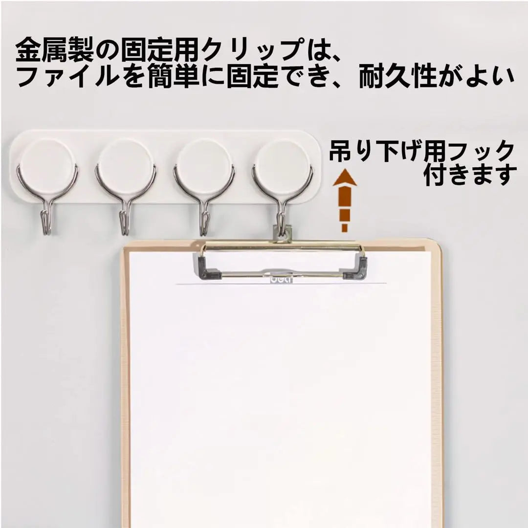 ☘️Memo board with clips, Clipboard, Documents, File storage, Semi-transparent, Pink