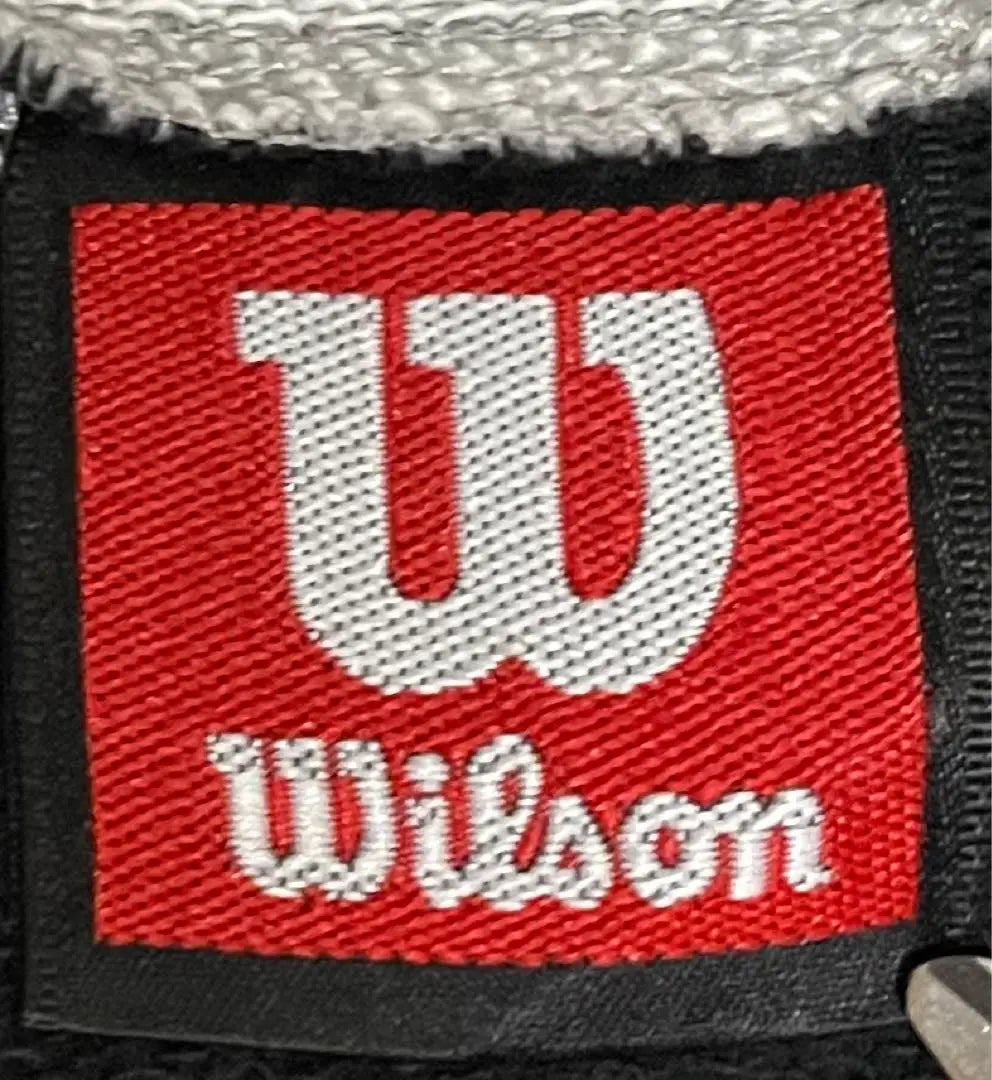 ★90's embroidery★[L size] Wilson Chicago Logo Hoodie VINTAGE