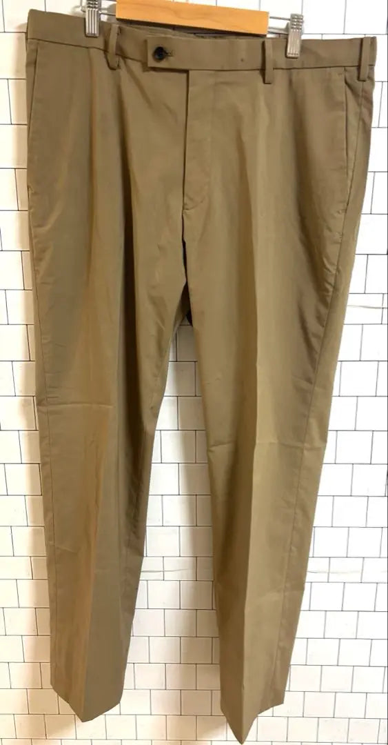 G1782 Uniqlo [L] Slacks Stretch Pants Normcore Classic Feel of Use