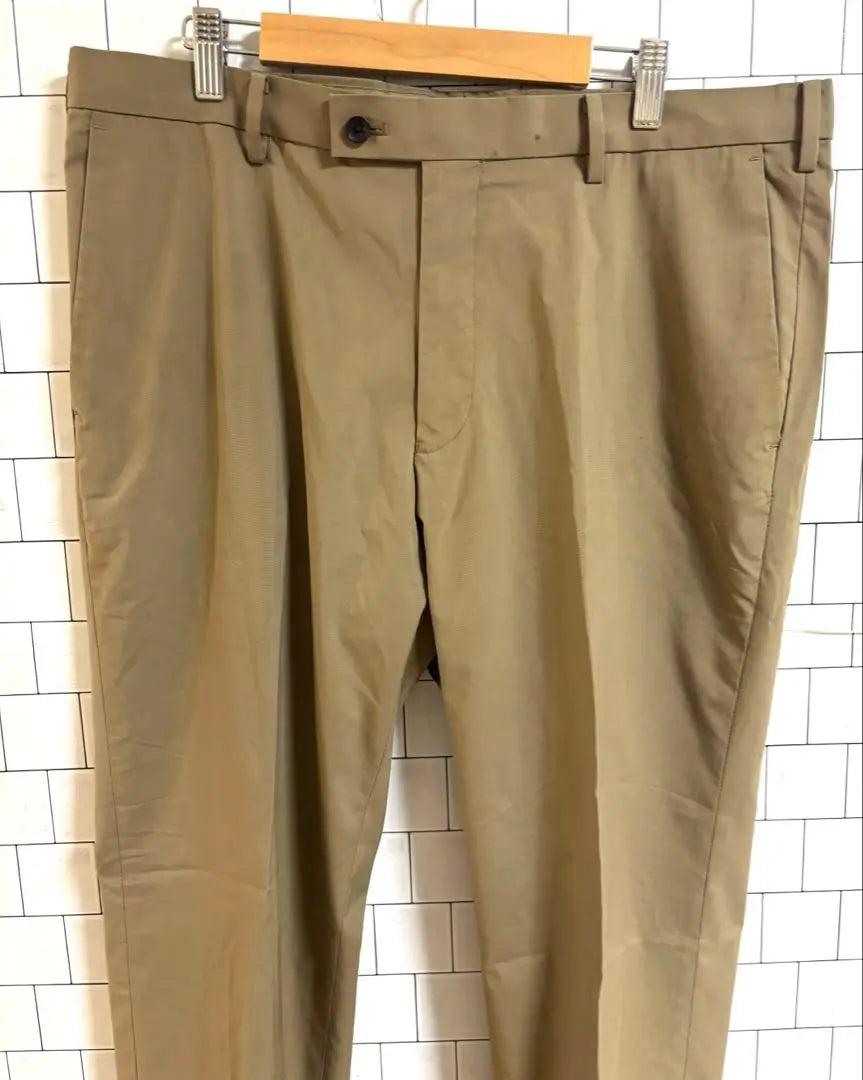 G1782 Uniqlo [L] Slacks Stretch Pants Normcore Classic Feel of Use