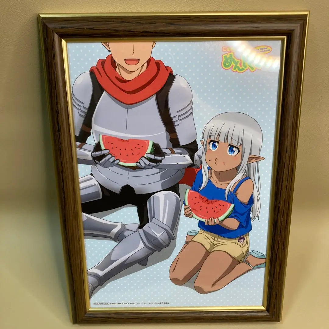 This healer is a hassle - Original anime drawing A5 framed art by Kadokawa