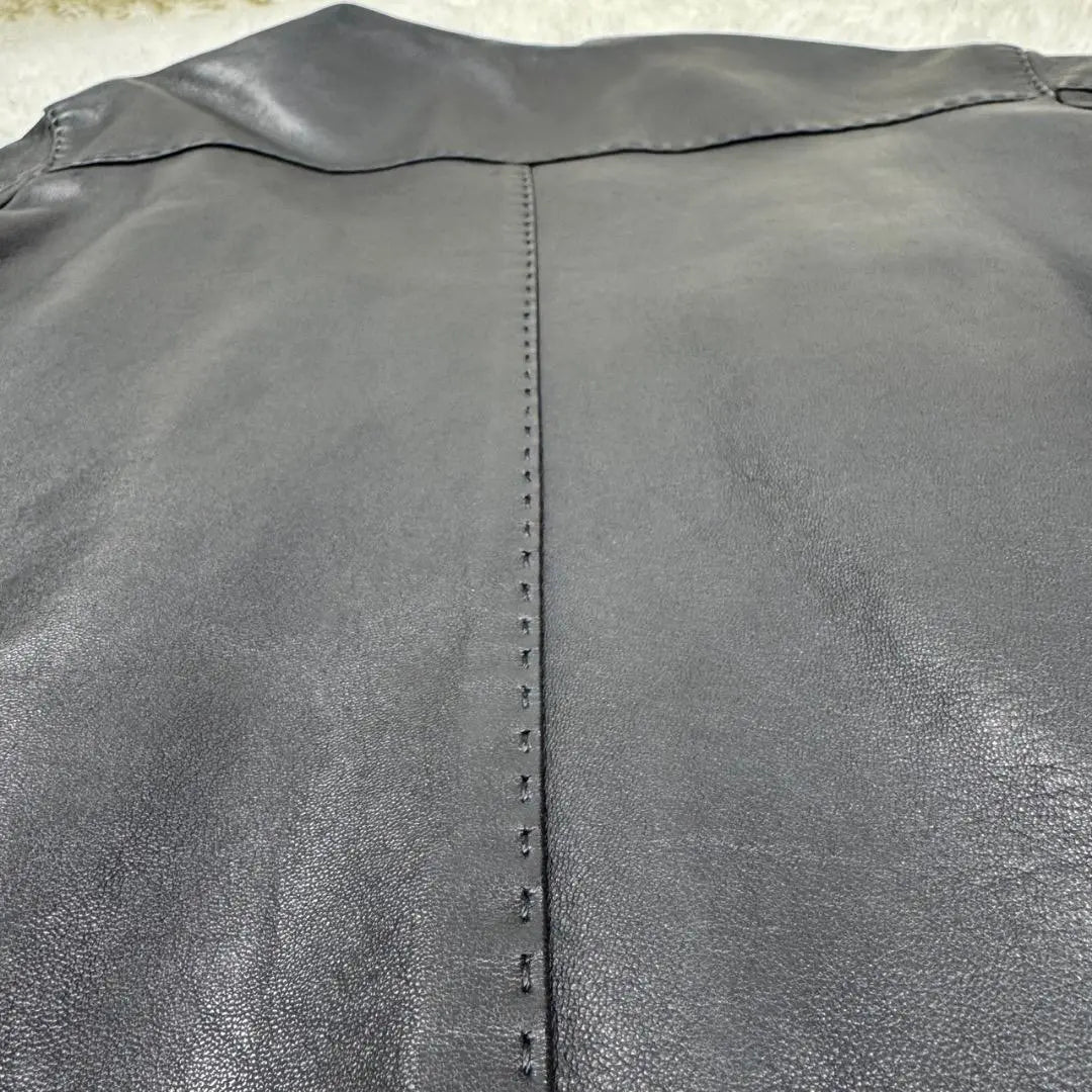 Superb condition ✨AVIREX Leather Jacket Black Rider Sheep Leather Genuine Leather M