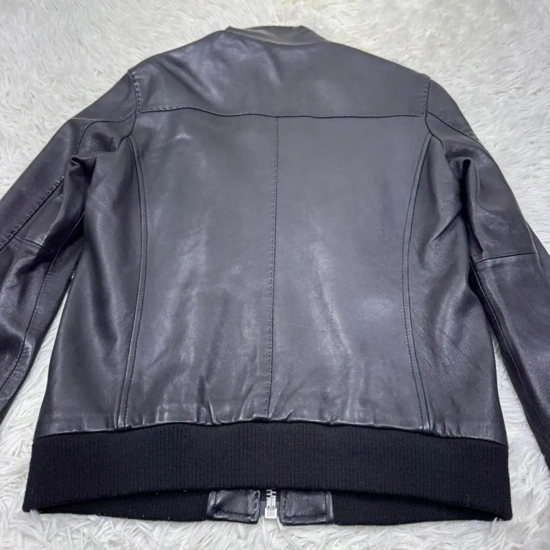 Superb condition ✨AVIREX Leather Jacket Black Rider Sheep Leather Genuine Leather M