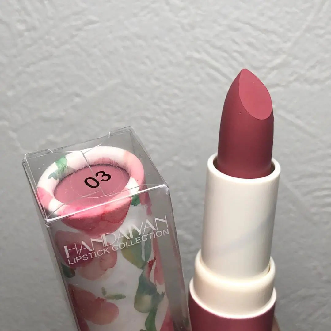 Lápiz labial mate, HANDAYAN No. 03, Cherry Red, Rojo, Labios