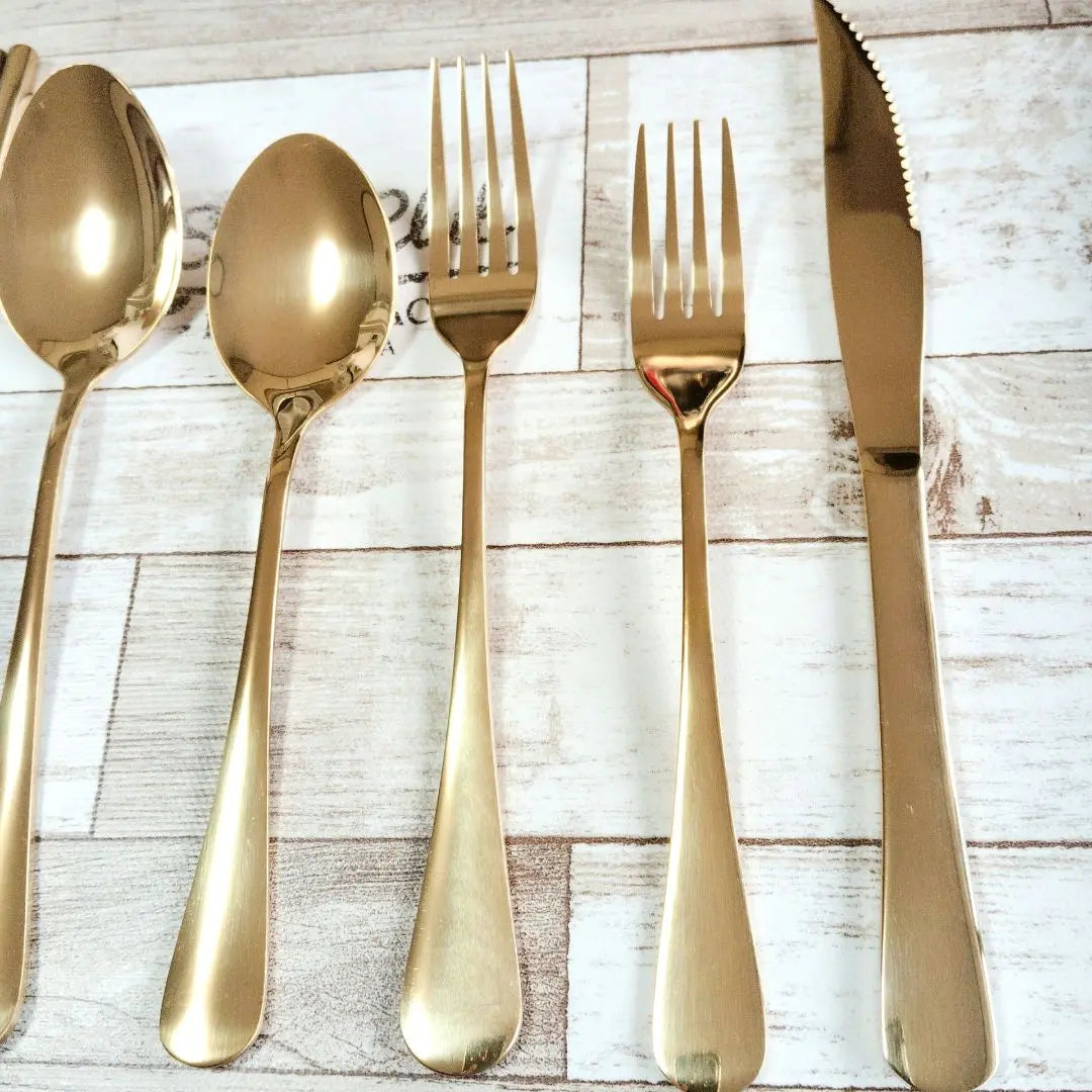 Anonymous delivery✨ Great bargain♥ Cutlery set 8 pieces Dinner fork Knife Dinner set