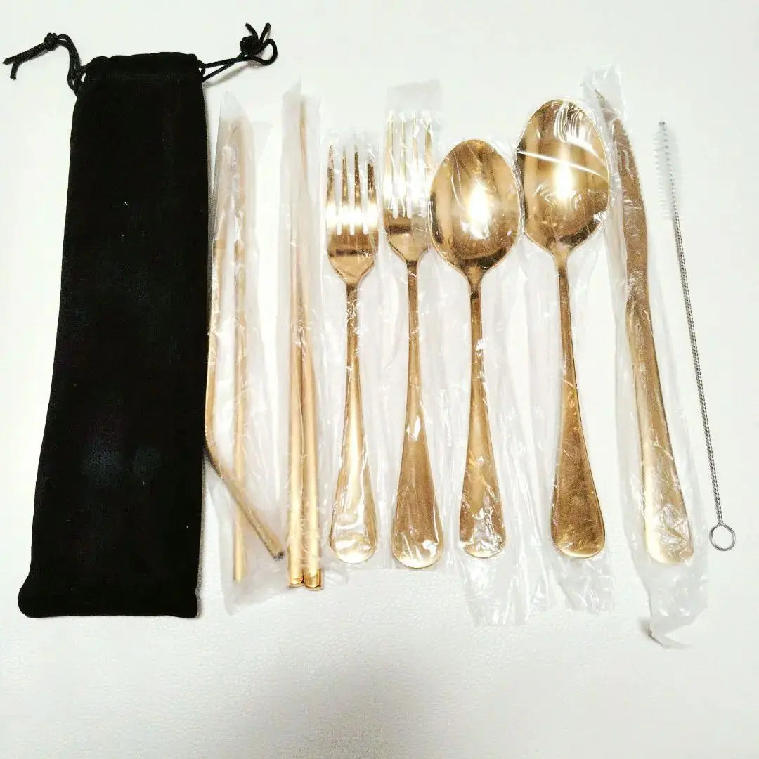 Anonymous delivery✨ Great bargain♥ Cutlery set 8 pieces Dinner fork Knife Dinner set