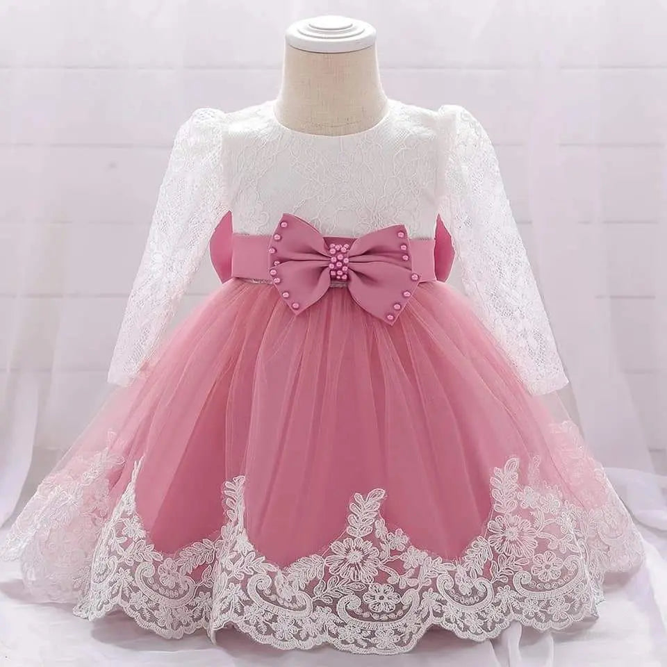 [New] 80 Dress, One Piece, Embroidered, Pink, Formal Ceremony a