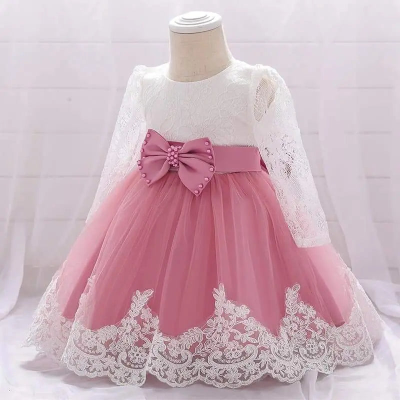 [New] 80 Dress, One Piece, Embroidered, Pink, Formal Ceremony a