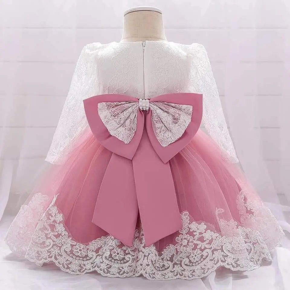 [New] 80 Dress, One Piece, Embroidered, Pink, Formal Ceremony a