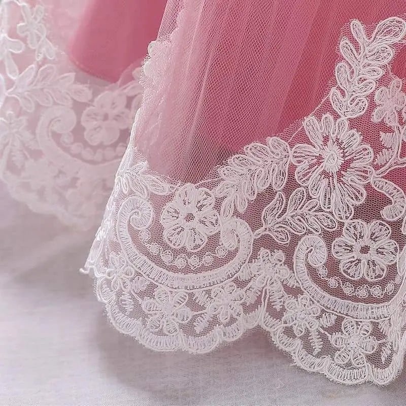 [New] 80 Dress, One Piece, Embroidered, Pink, Formal Ceremony a