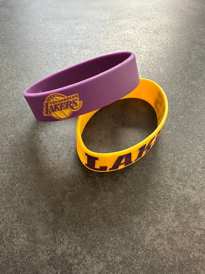 Juego de 2 pulseras de Los Angeles Lakers