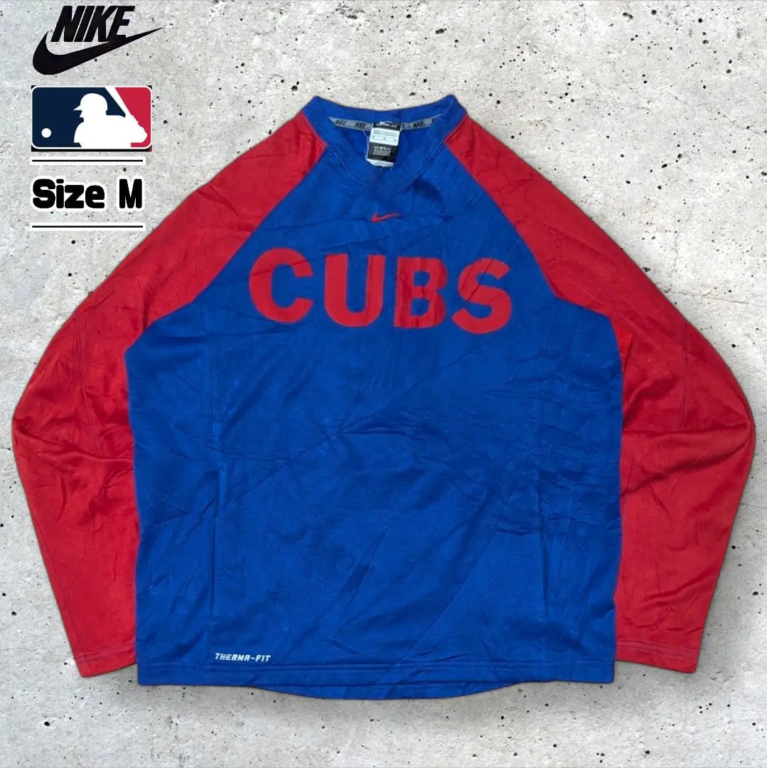 NIKE MLB Major League Baseball Chicago Cubs Therma Fit Long Sleeve M