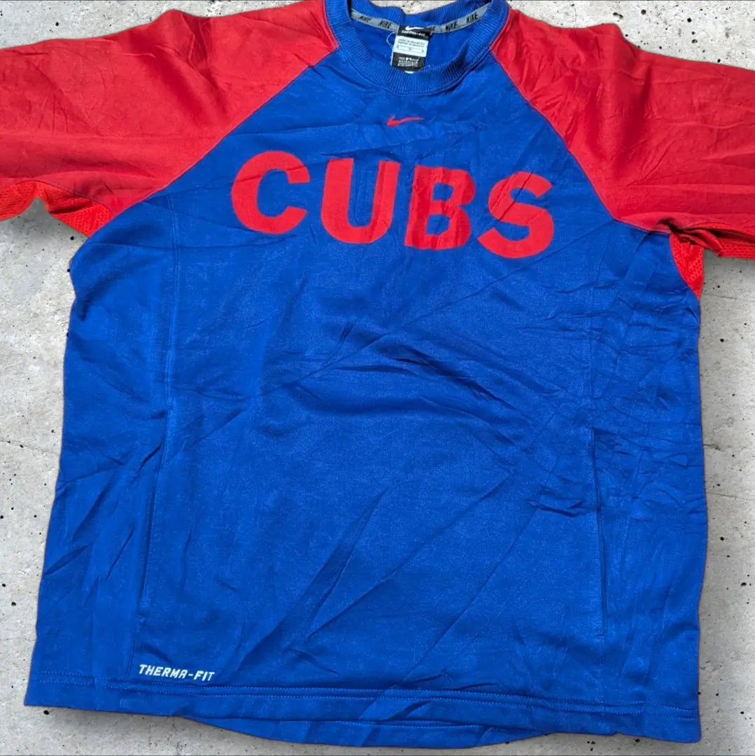 NIKE MLB Major League Baseball Chicago Cubs Therma Fit Long Sleeve M