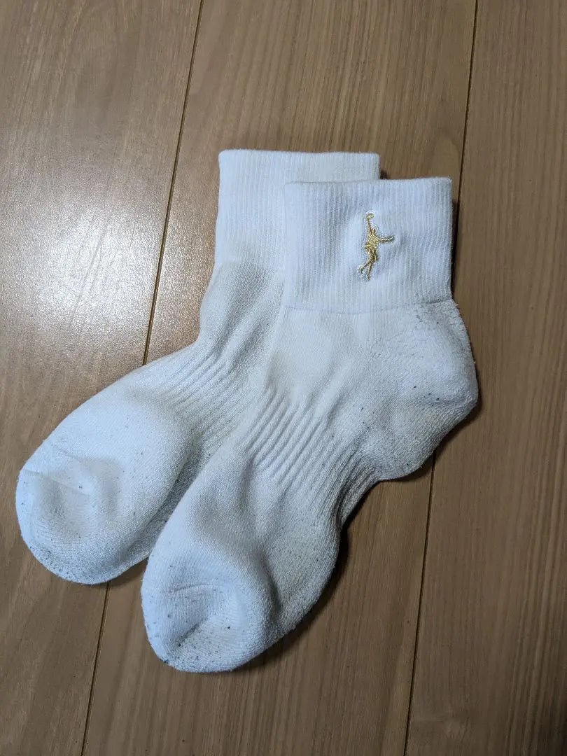 In the Paint White Socks with Embroidered Logo