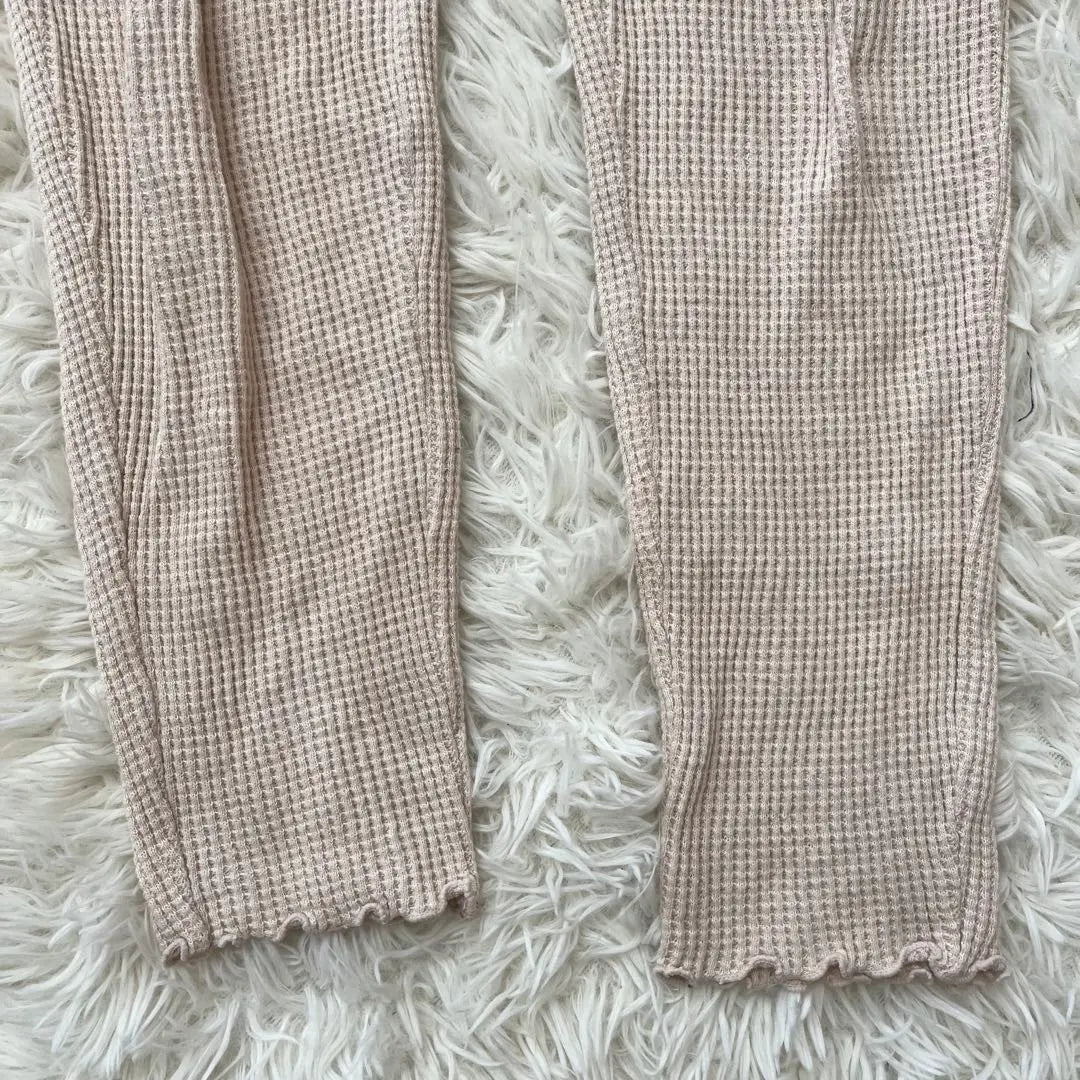 Beautiful goods ✨ [A.V.V] Rib Knit Cotton Pants Itkin Leggings Night Pants | 美品✨【a.v.v】リブニットコットンパンツ イトキン レギンス ナイトパンツ