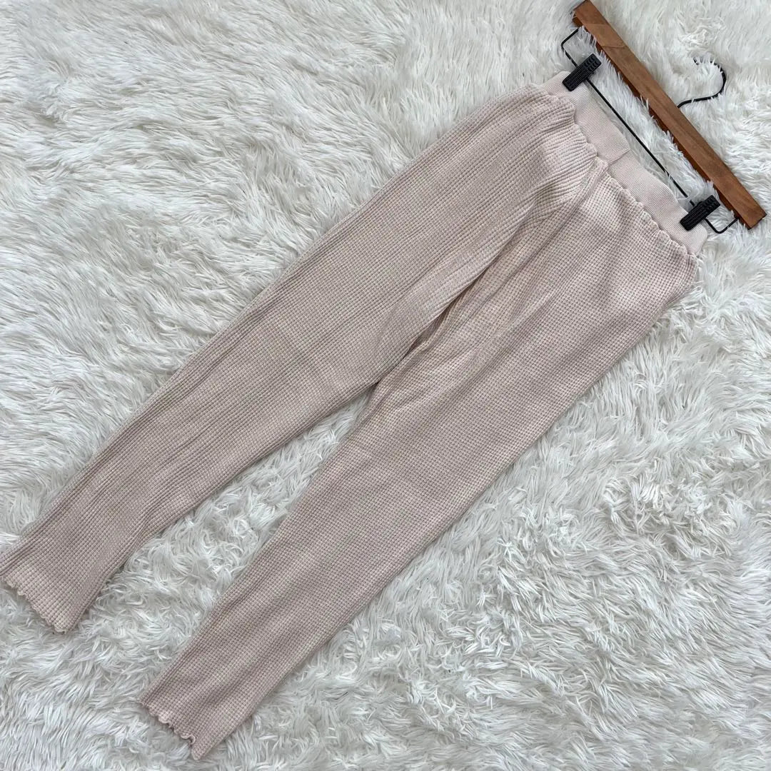 Beautiful goods ✨ [A.V.V] Rib Knit Cotton Pants Itkin Leggings Night Pants | 美品✨【a.v.v】リブニットコットンパンツ イトキン レギンス ナイトパンツ