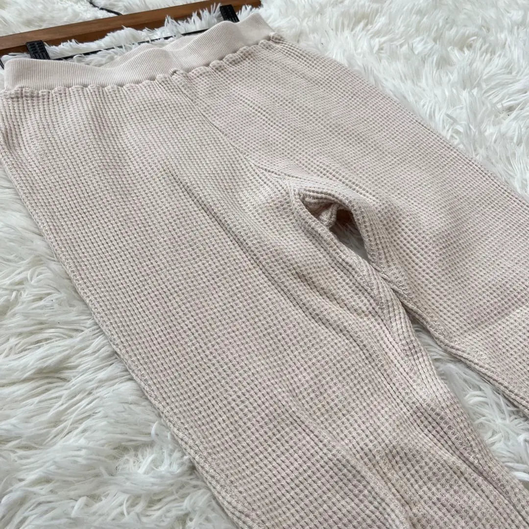 Beautiful goods ✨ [A.V.V] Rib Knit Cotton Pants Itkin Leggings Night Pants | 美品✨【a.v.v】リブニットコットンパンツ イトキン レギンス ナイトパンツ