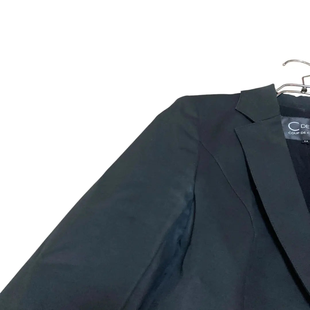 [Estándar] Chaqueta a medida Cud -shaence negra 36 Oficina | 【定番】クードシャンス ツイード テーラード ジャケット ブラック36 オフィス