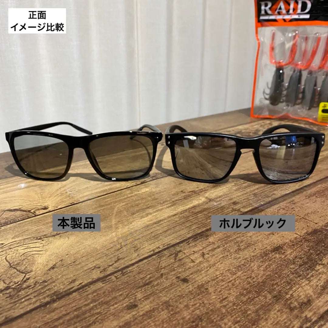 ⭐️Polarized sunglasses⭐️UV400⭐️Colored lenses [Grey↔︎Black] Bass fishing⭐️Automatic dimming