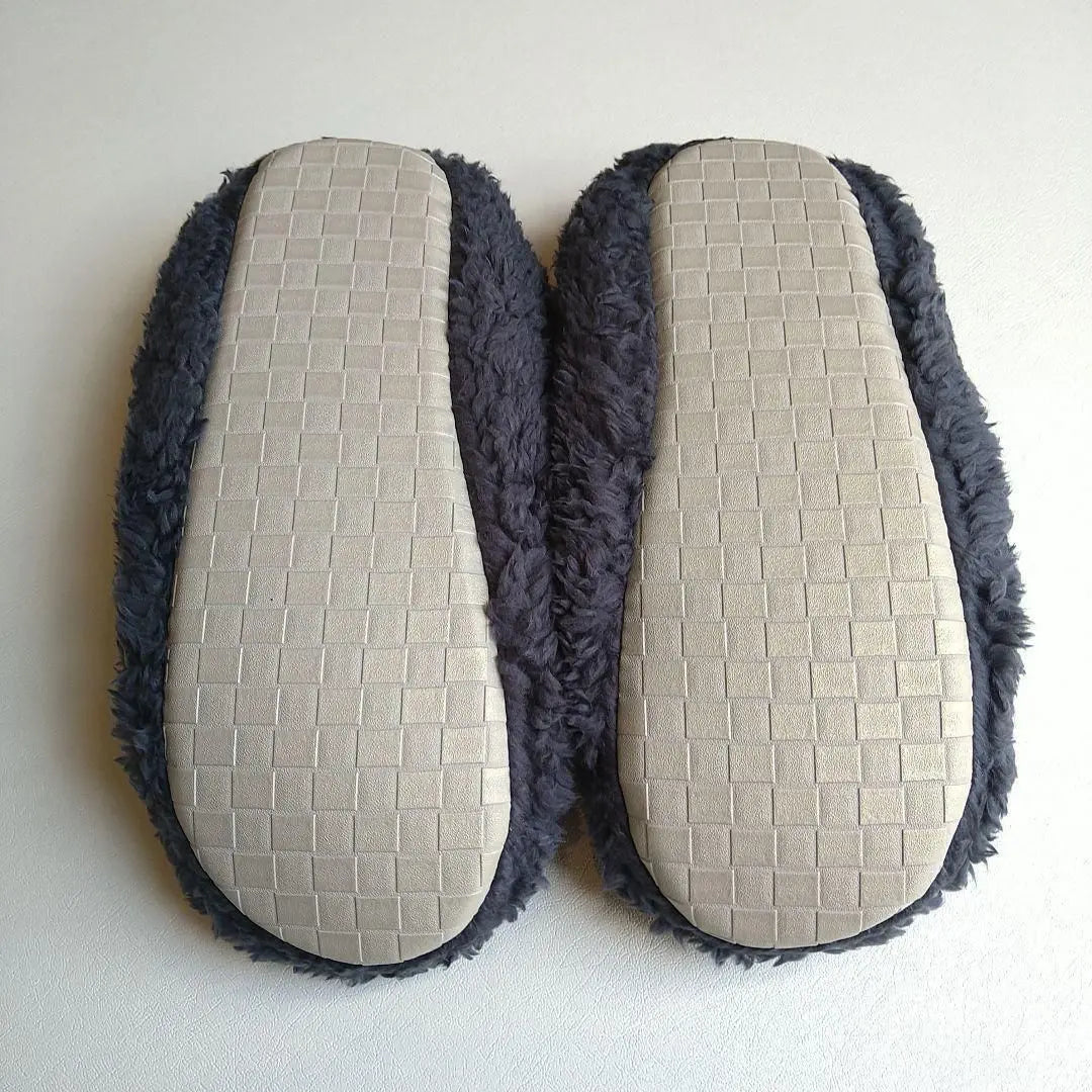 ❣️Anonymous delivery❣️ Room shoes, slippers, fluffy, washable, ladies, navy