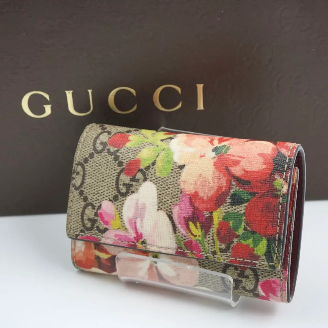 ✨Extremely beautiful✨ GUCCI Gucci Key Case Blooms Flower 6-pack