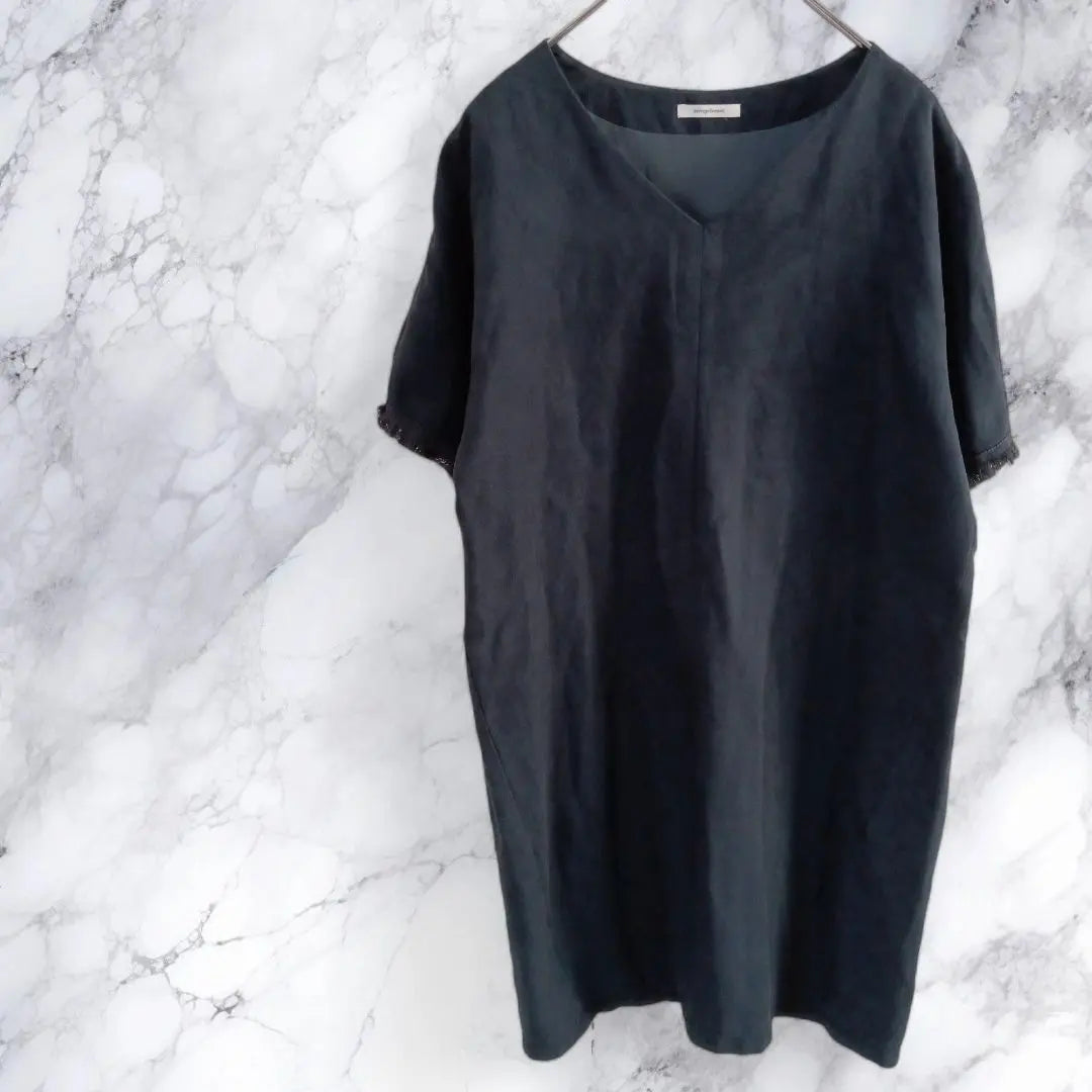 ◆Simplicity◆ Short sleeve tops F Tunic length suede Spring/Autumn ◆c1334