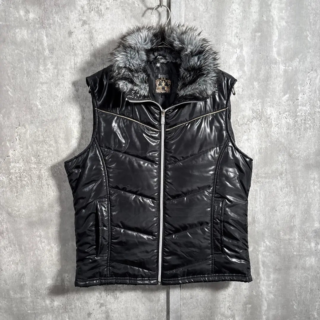 [00S_ARCHIVE] FURCOLLARDOWNVEST Heisei Grunge Y2K