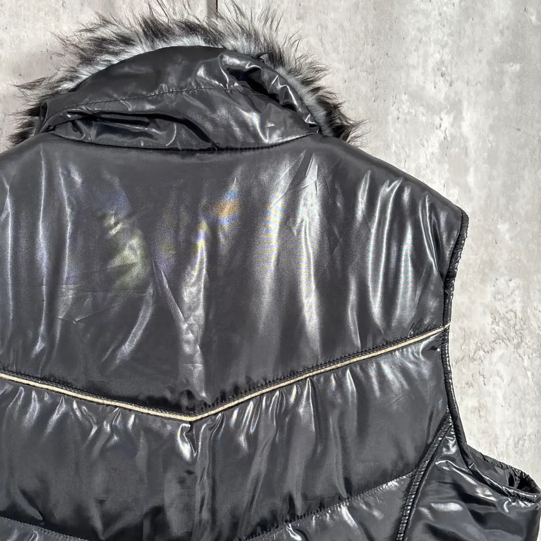 [00S_ARCHIVE] FURCOLLARDOWNVEST Heisei Grunge Y2K