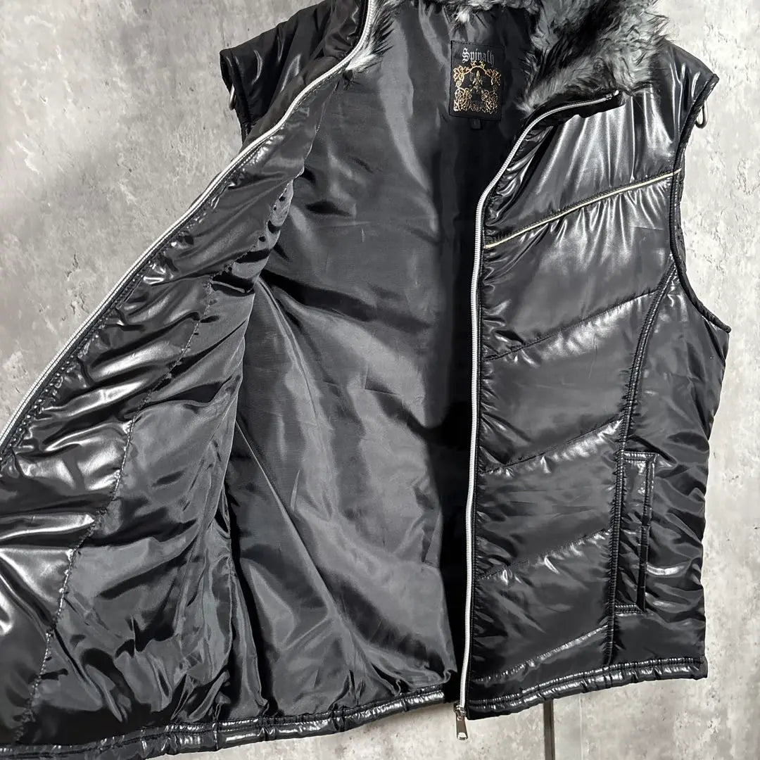 [00S_ARCHIVE] FURCOLLARDOWNVEST Heisei Grunge Y2K