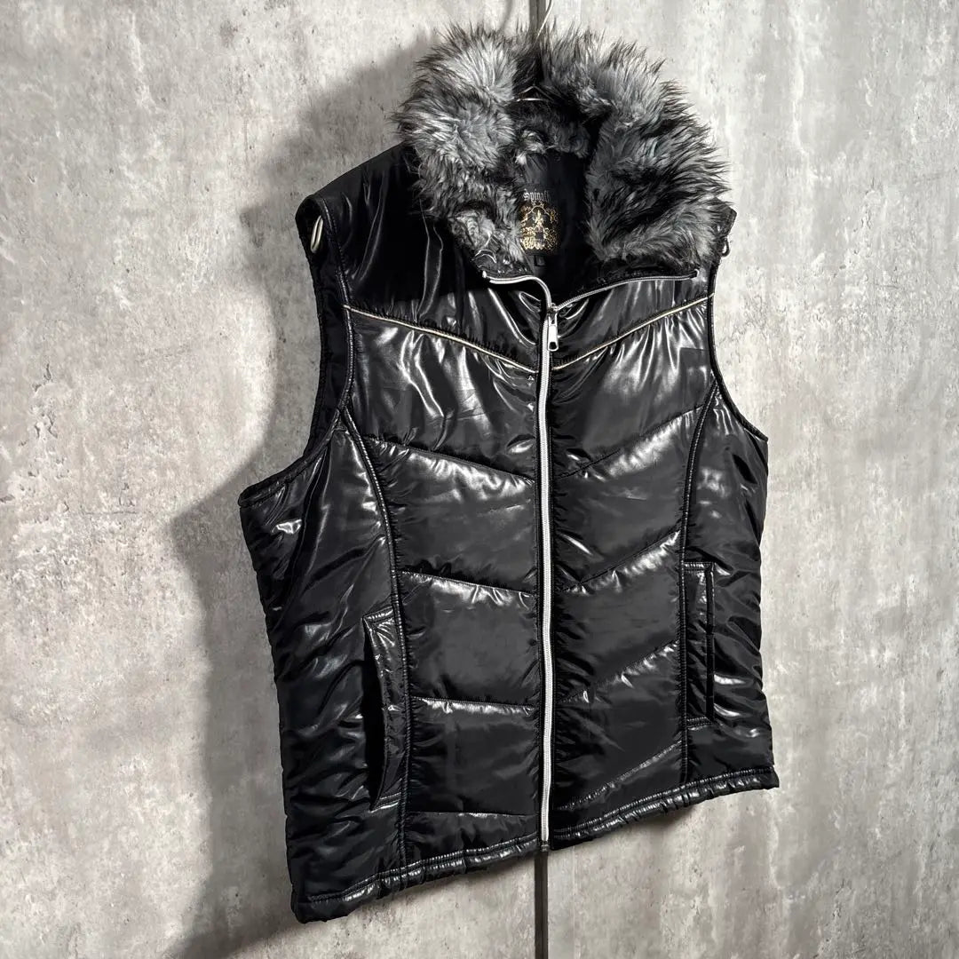 [00S_ARCHIVE] FURCOLLARDOWNVEST Heisei Grunge Y2K