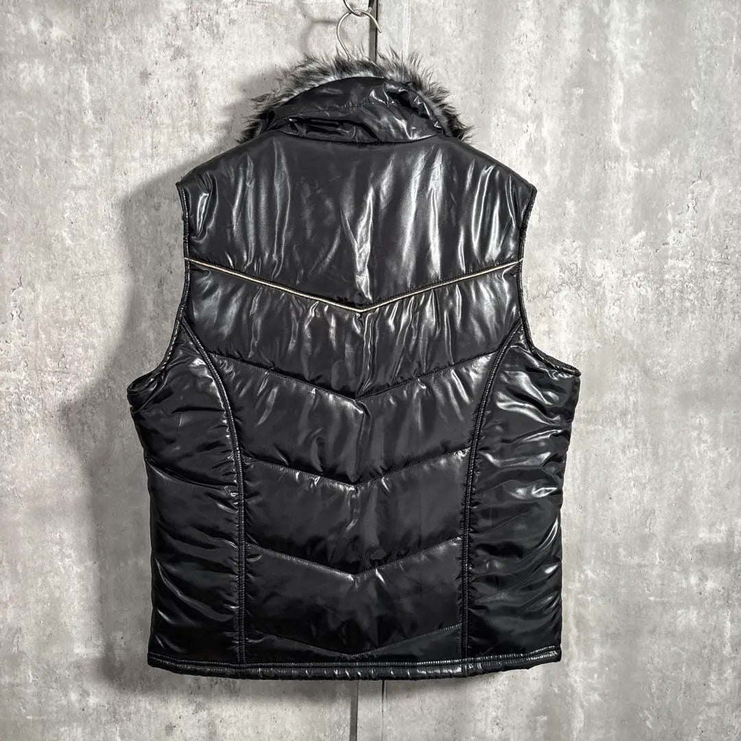 [00S_ARCHIVE] FURCOLLARDOWNVEST Heisei Grunge Y2K