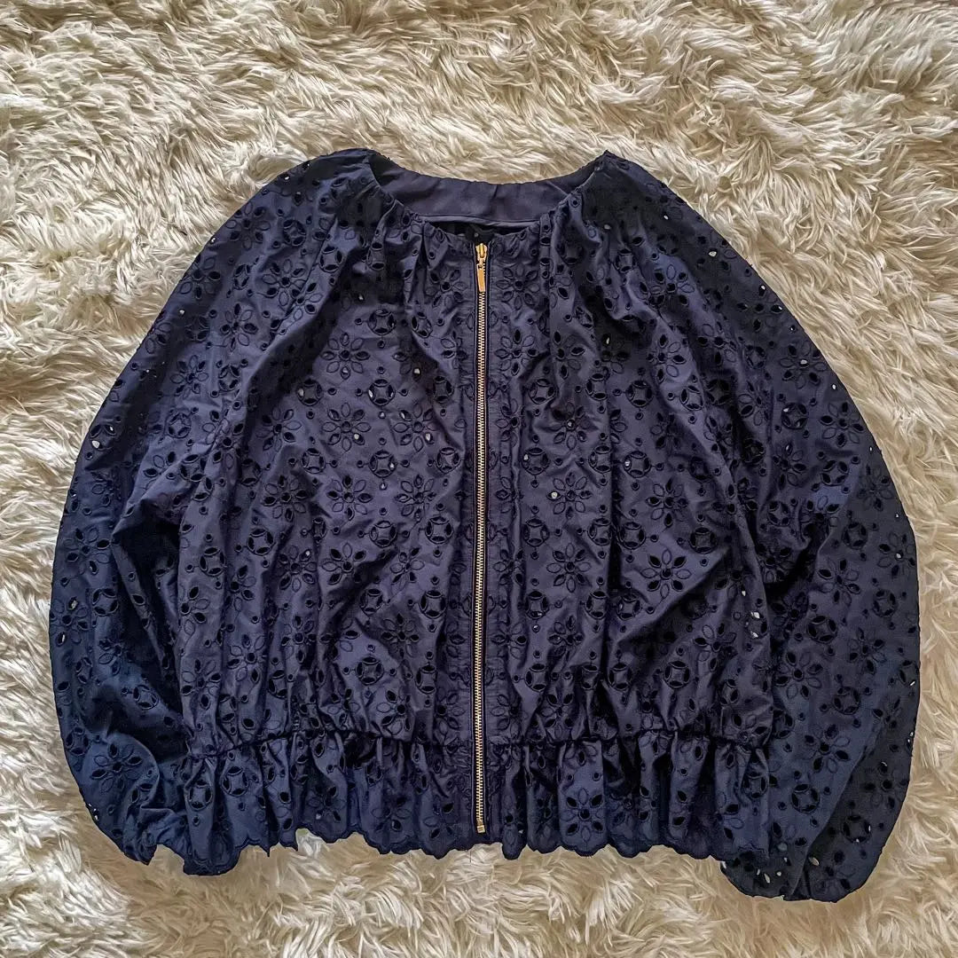 Unused ☆ ANAYI Price 60,000 Embroydary Blouson Jacket Embroidery