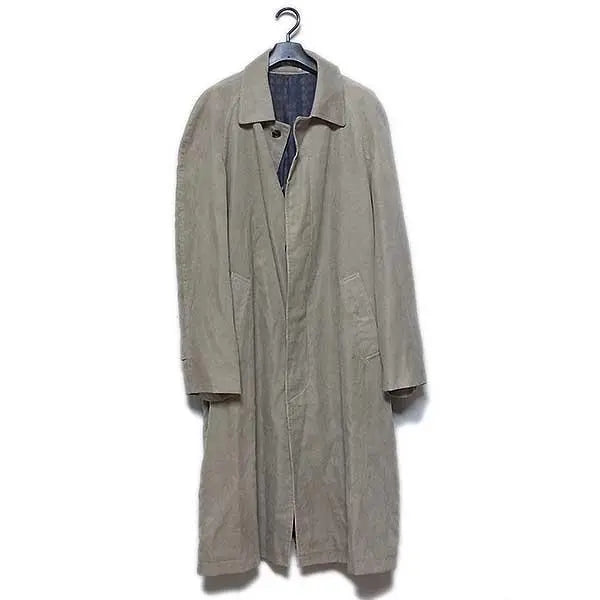 [Yves Saint Laurent] Men's Long Coat M Size Gray Beige