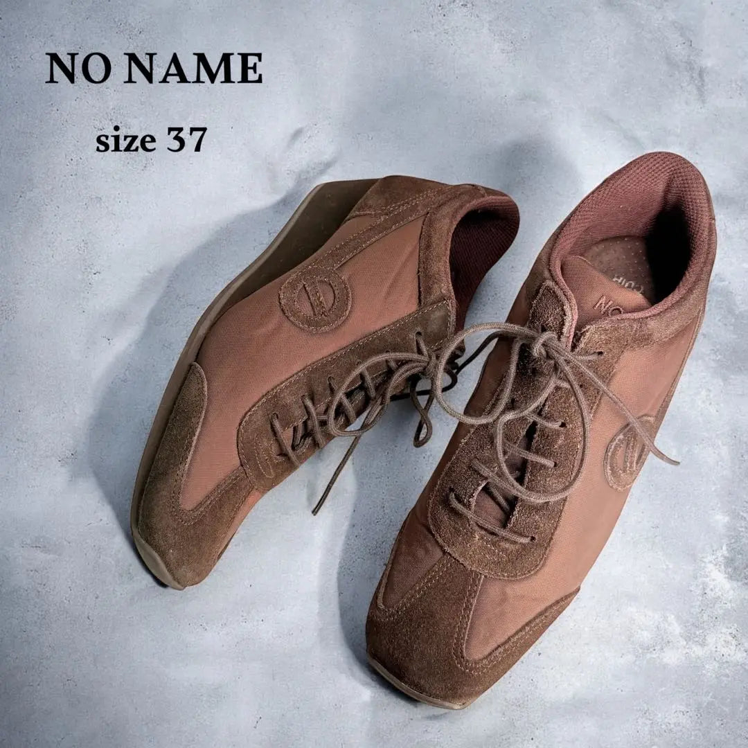 NO NAME No Name Wedge Sneakers (37) Different Materials Lace-up Brown