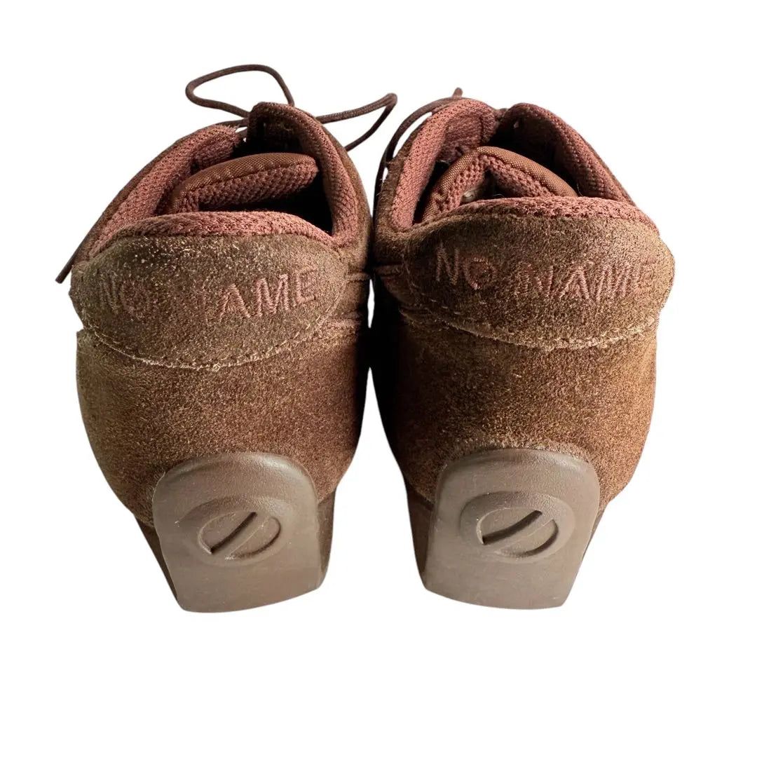 NO NAME No Name Wedge Sneakers (37) Different Materials Lace-up Brown