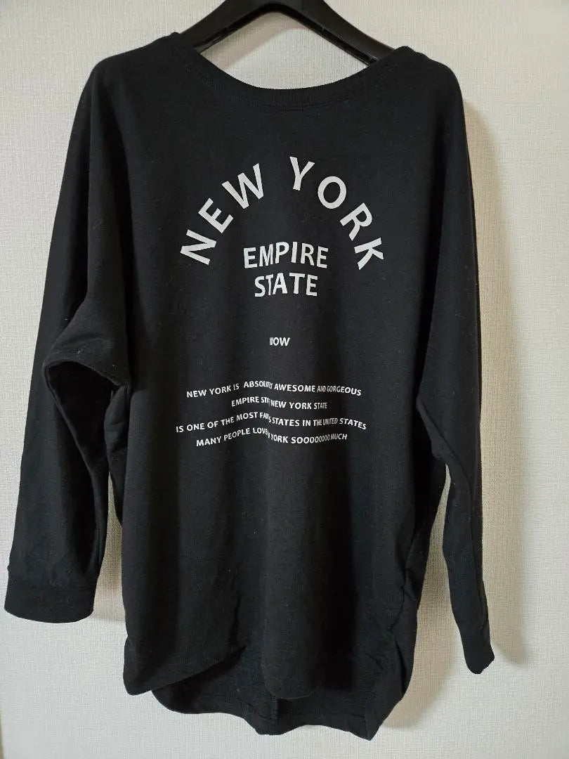 Lady Stops Long Sleeve T -shirt Black L size | レディーストップス長袖Tシャツ黒Lサイズ