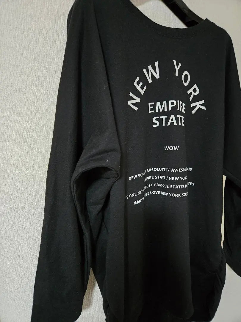 Lady Stops Long Sleeve T -shirt Black L size | レディーストップス長袖Tシャツ黒Lサイズ